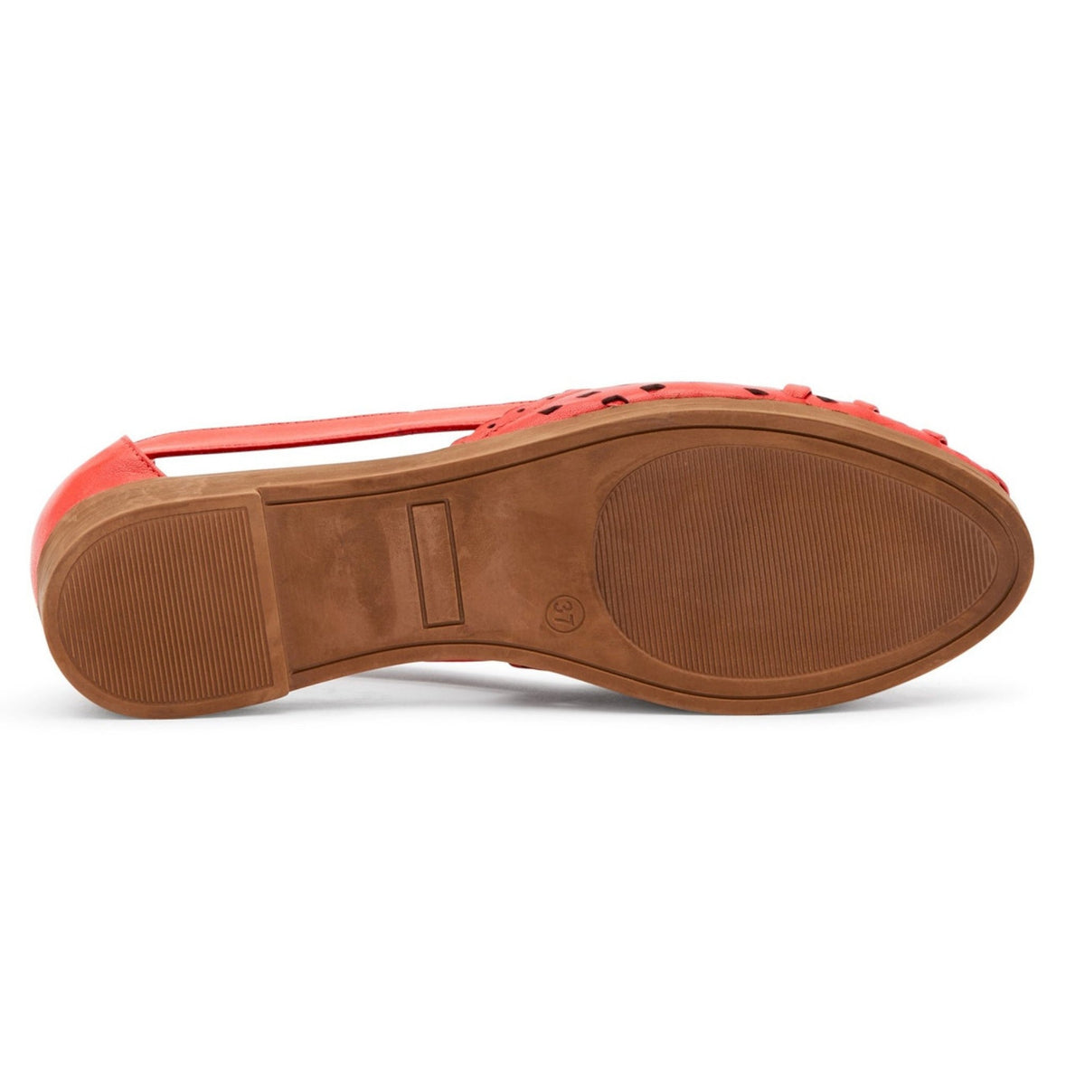 Ballerina traforata in pelle