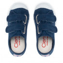 Scarpa in cotone doppio velcro