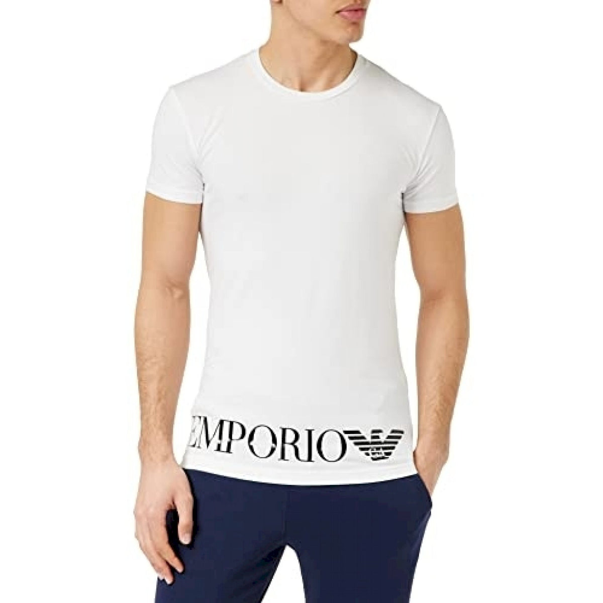 Armani t-shirt scritta in basso grande