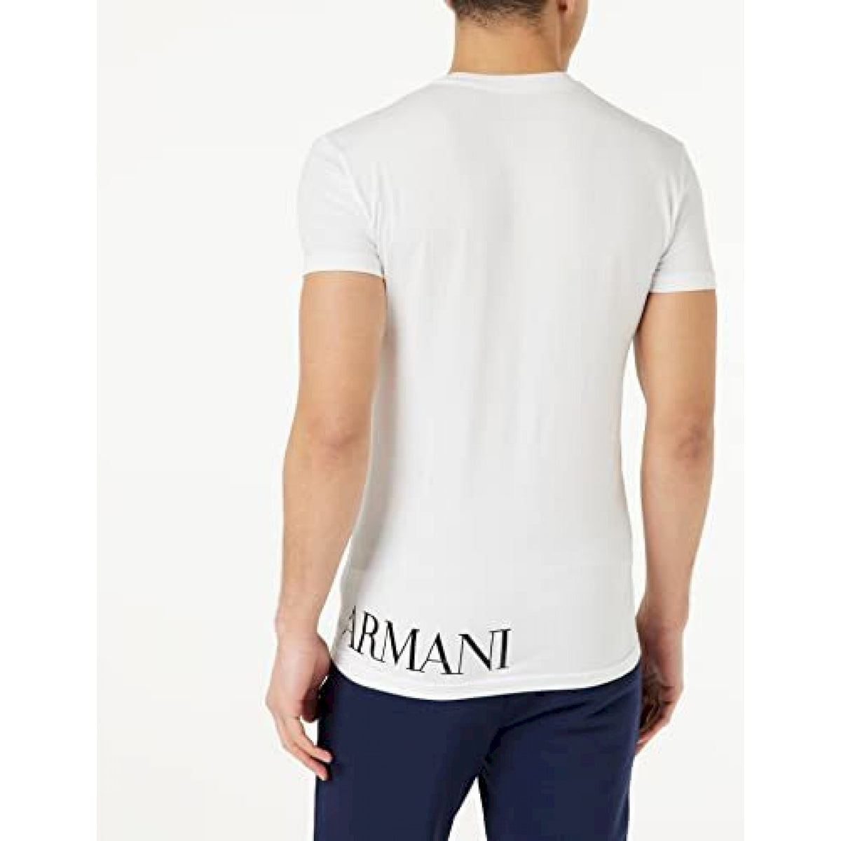 Armani t-shirt scritta in basso grande