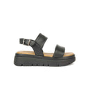 Sandalo con platform in pelle