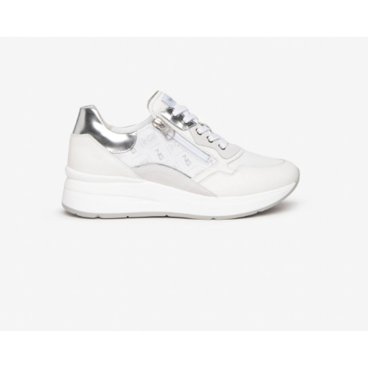 Sneakers donna in pelle e camoscio