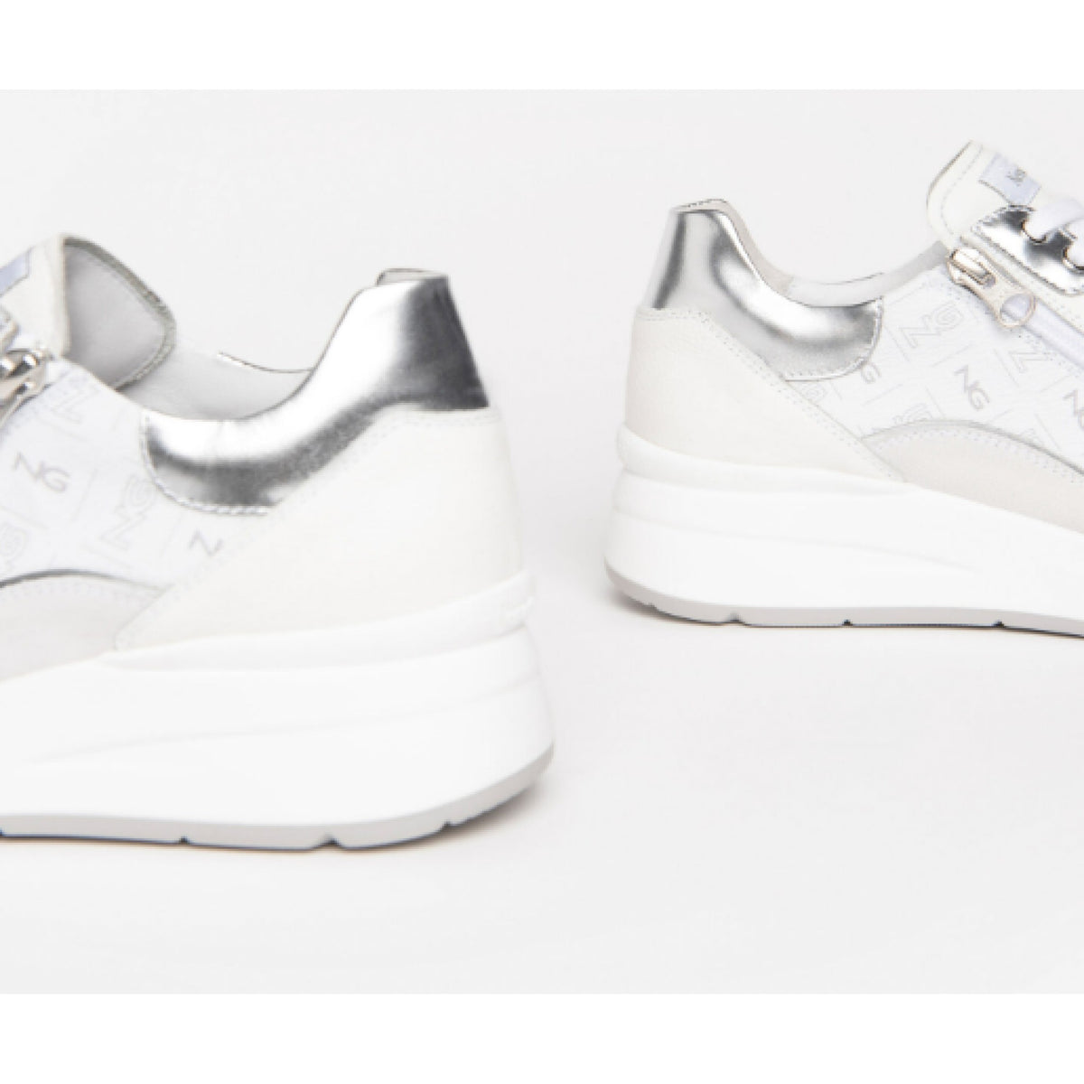 Sneakers donna in pelle e camoscio