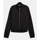 Freddy felpa collo alto e zip in viscosa con stampe animalier lucido