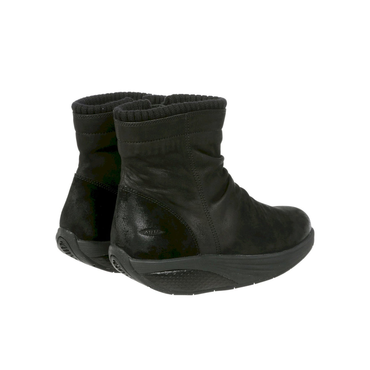 Stivaletti donna nubuck nero kendu