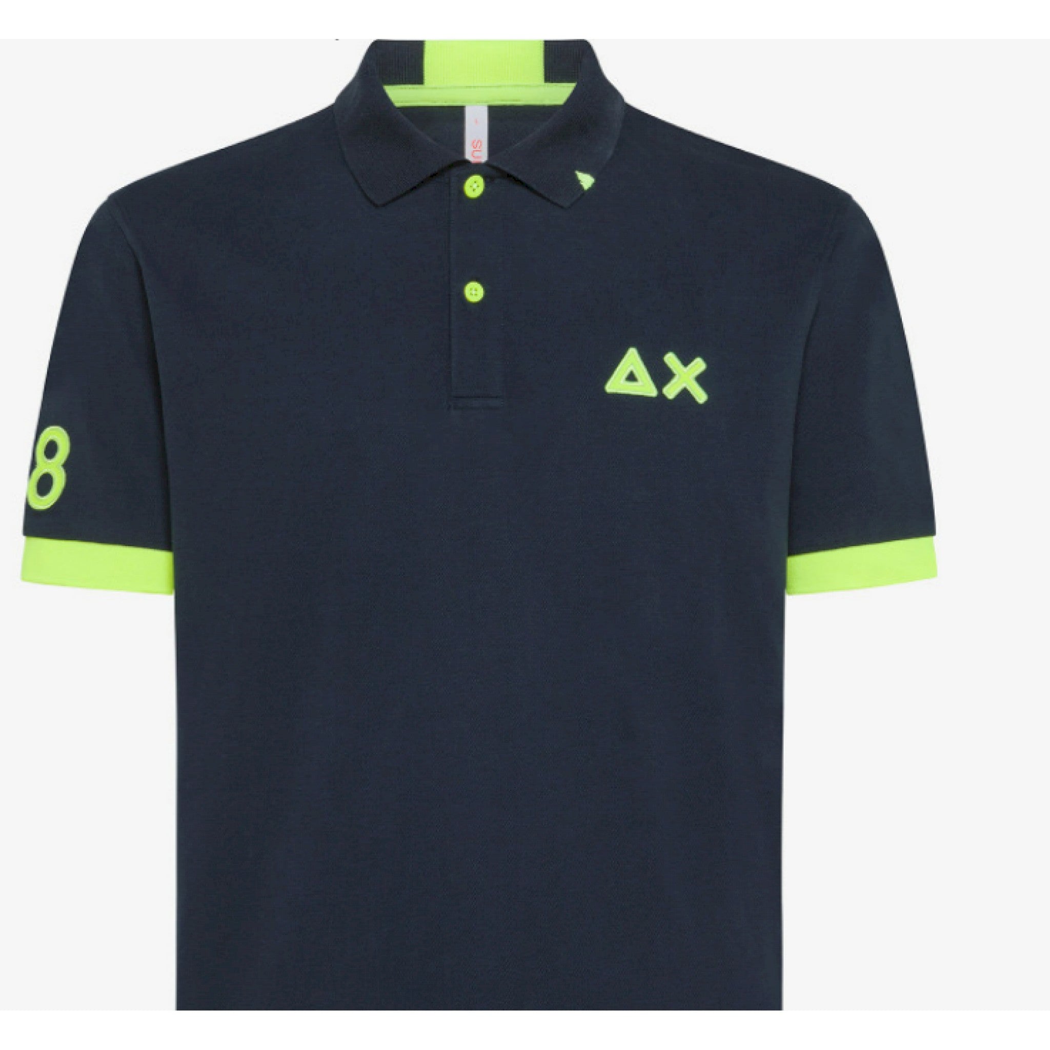 Sun68 polo logo fluo