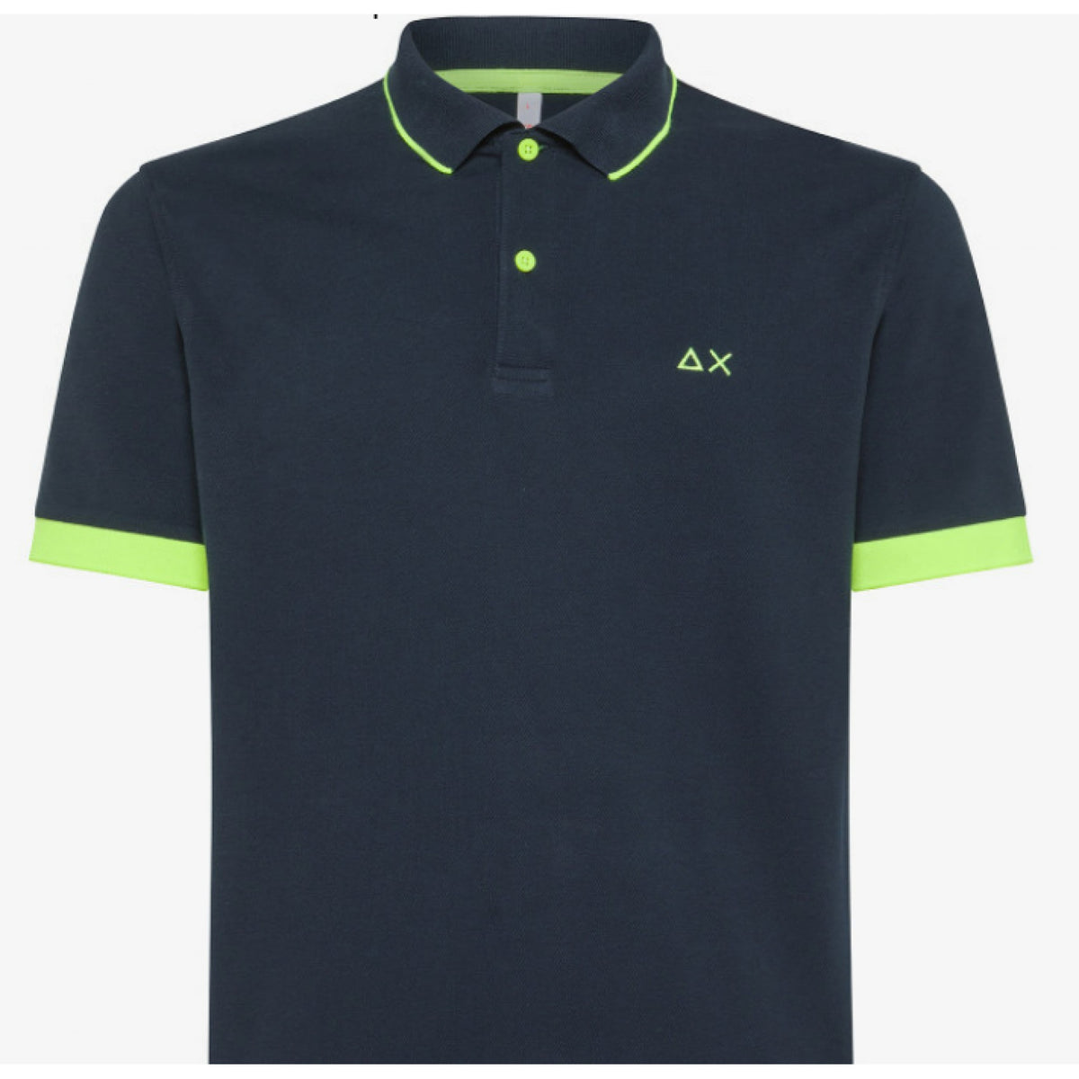 Sun68 polo small stripe fluo