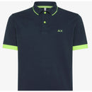 Sun68 polo small stripe fluo