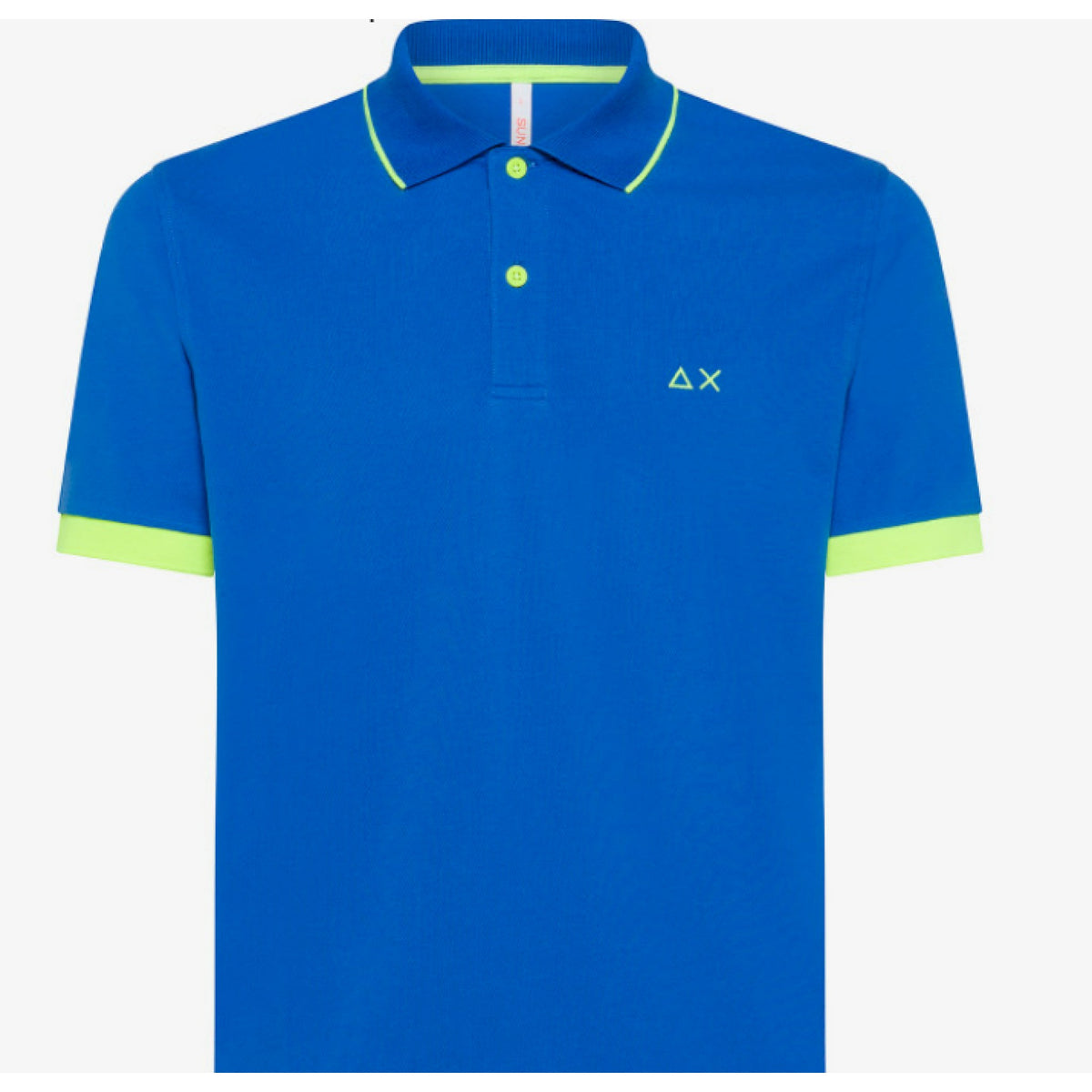Sun68 polo small stripe fluo