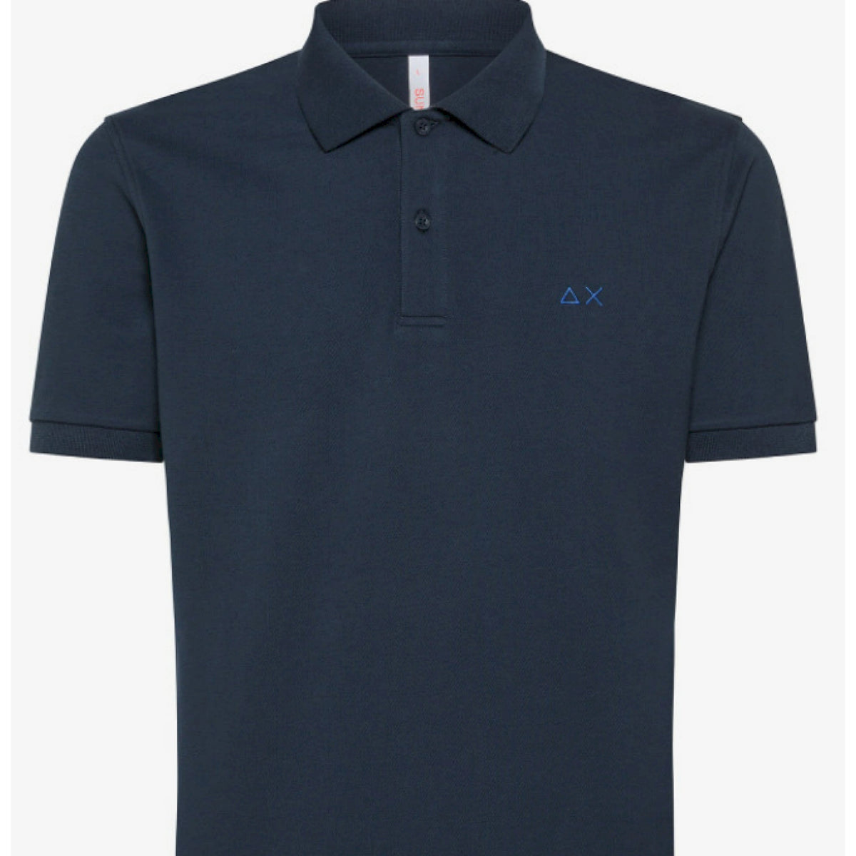 Sun68 polo under collar flower