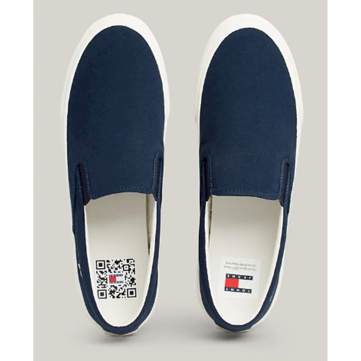 Sneakers in tela senza allacciatura