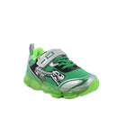Sneakers da bambino verde dinosauro con luci