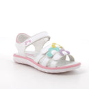 Sandali da bambina bianco-rosa
