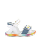 Sandali da bambina bianco-jeans
