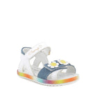 Sandali da bambina bianco-jeans