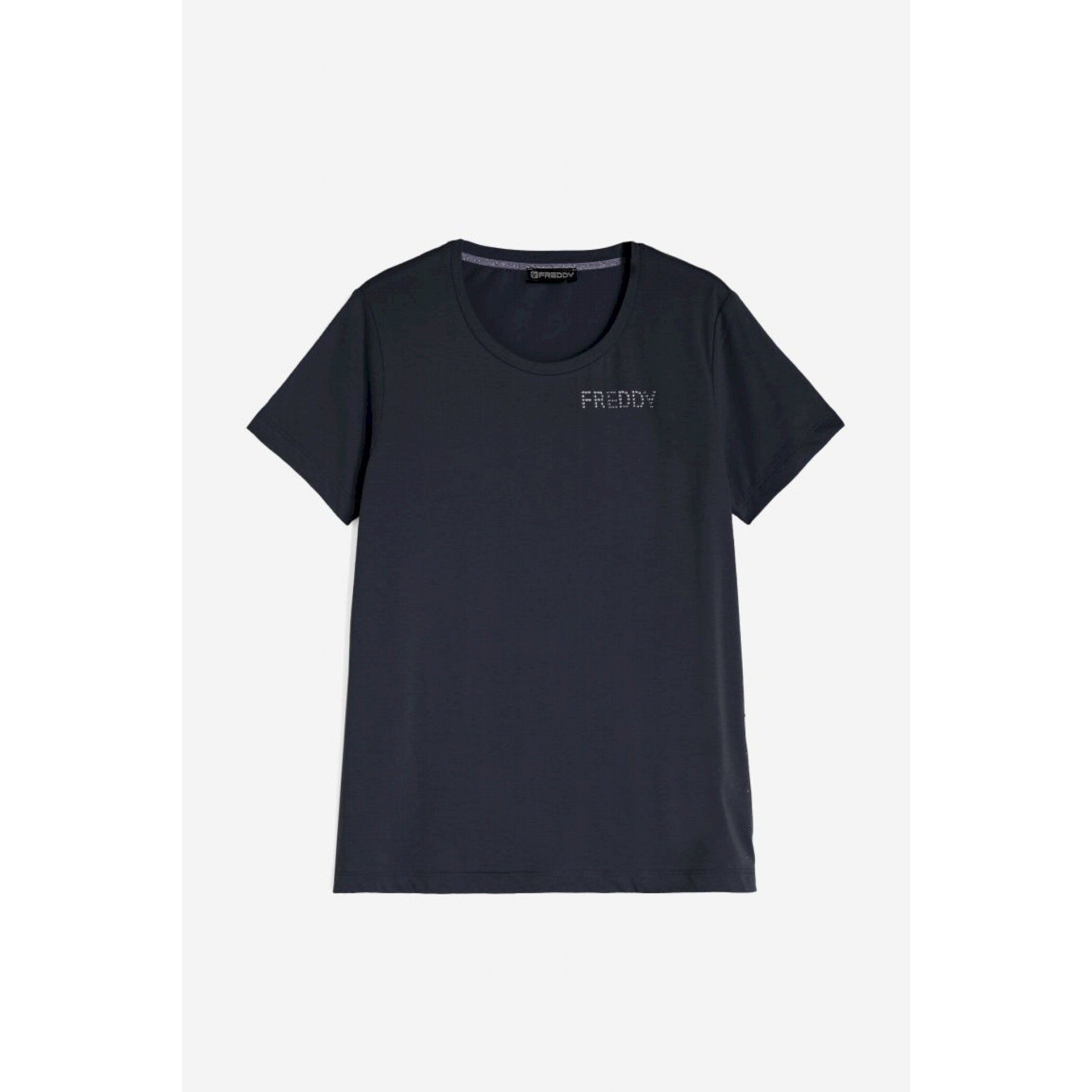 Freddy t-shirt jersey con borchie metallizzate sui fianchi