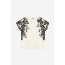 Freddy t-shirt in jersey modal comfort fit con stampe laterali