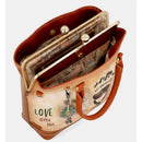 Anekke borsa peace & love con chiusura a bacio