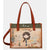 Anekke borsa cammello peace & love