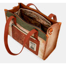 Anekke borsa cammello peace & love