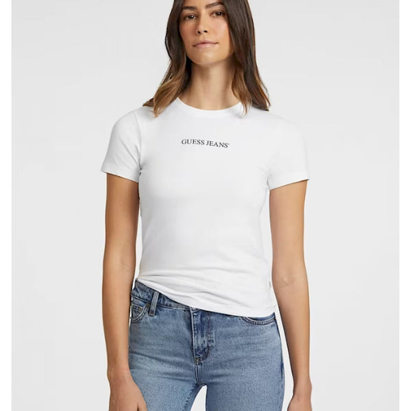 Guess t-shirt vestibilità slim con stampa logo
