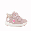 Scarpe in pelle da bambina rosa antico-rosa glitter