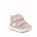 Scarpe in pelle da bambina rosa antico-rosa glitter