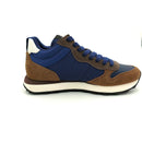 Sneaker mid top tom 2.0 in nylon e suede navy blue