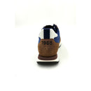 Sneaker mid top tom 2.0 in nylon e suede navy blue