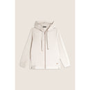 Freddy felpa donna comfort con zip e cappuccio e maniche a trecce