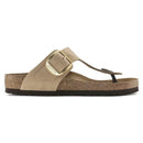 Gizeh big buckle nubuck leather - sandcastle calz.s