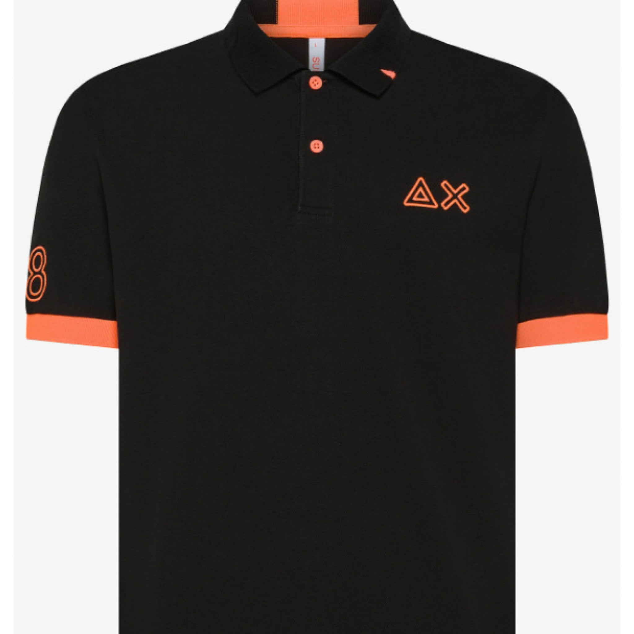Sun 68 polo logo fluo