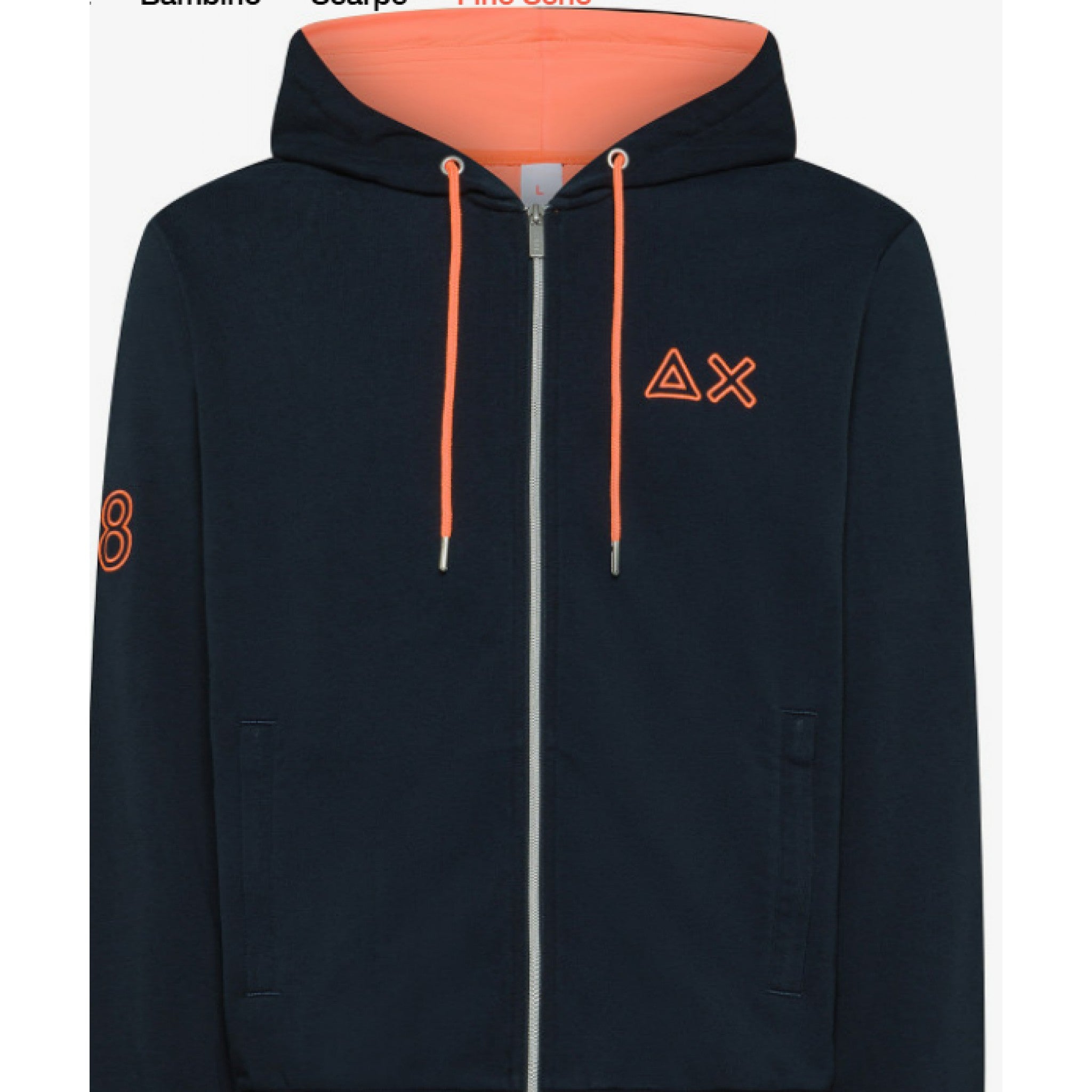 Sun 68 hoodie zip