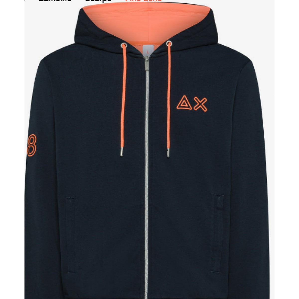 Sun 68 hoodie zip