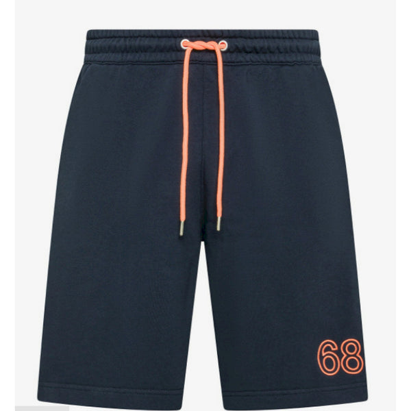 Sun68 sweatshorts fluo fleece navy blue