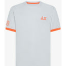 Sun 68 t-shirt piquet logo fluo