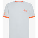 Sun 68 t-shirt piquet logo fluo