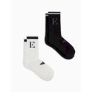 Emporio armani pack 2 calze in spugna logo ea