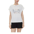 Armani t-shirt ricamo cropped
