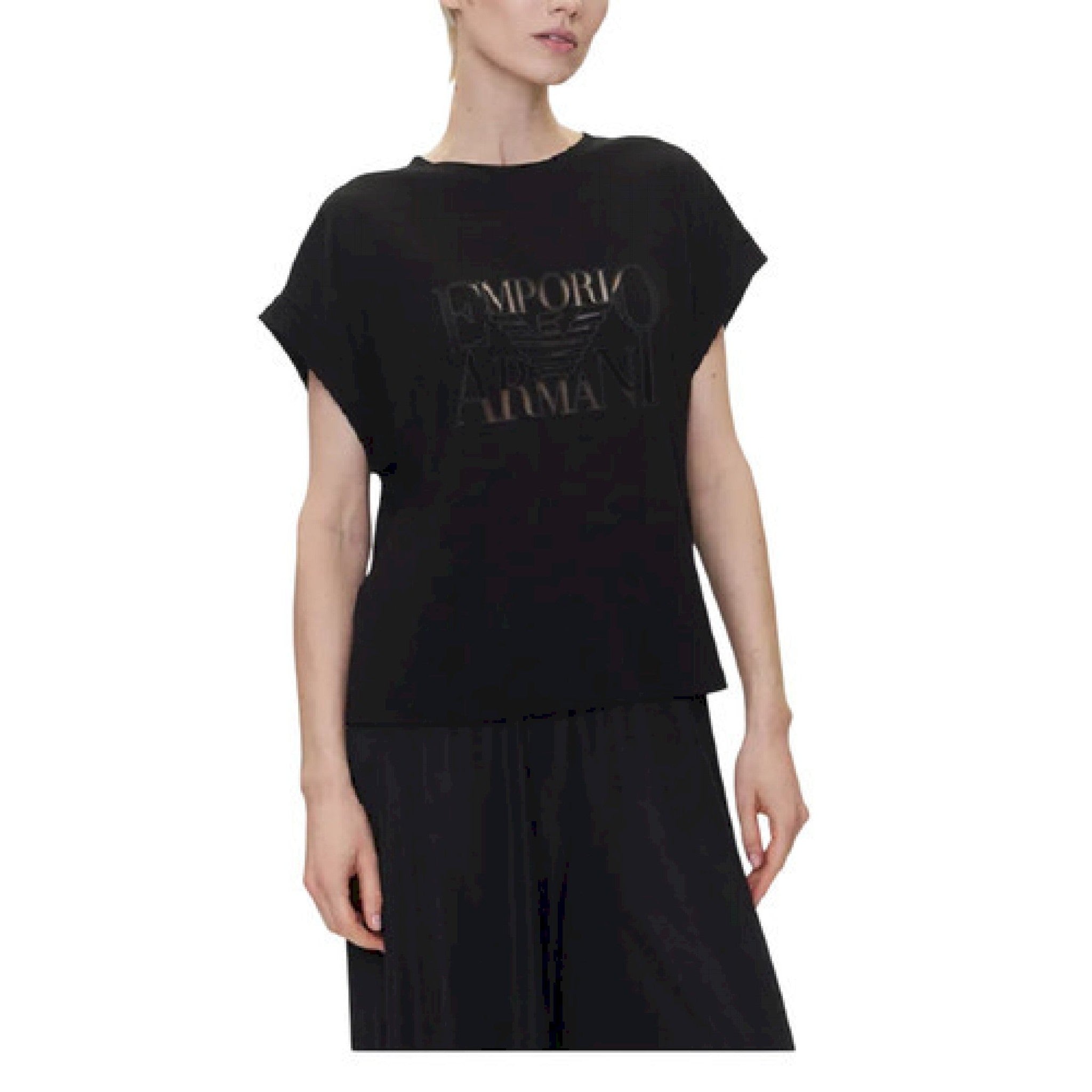 Armani t-shirt ricamo cropped