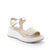 Sandali con zeppa da donnacon velcro