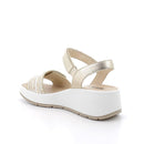 Sandali con zeppa da donna  con velcro