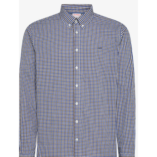 Sun  68 camicia microcheck