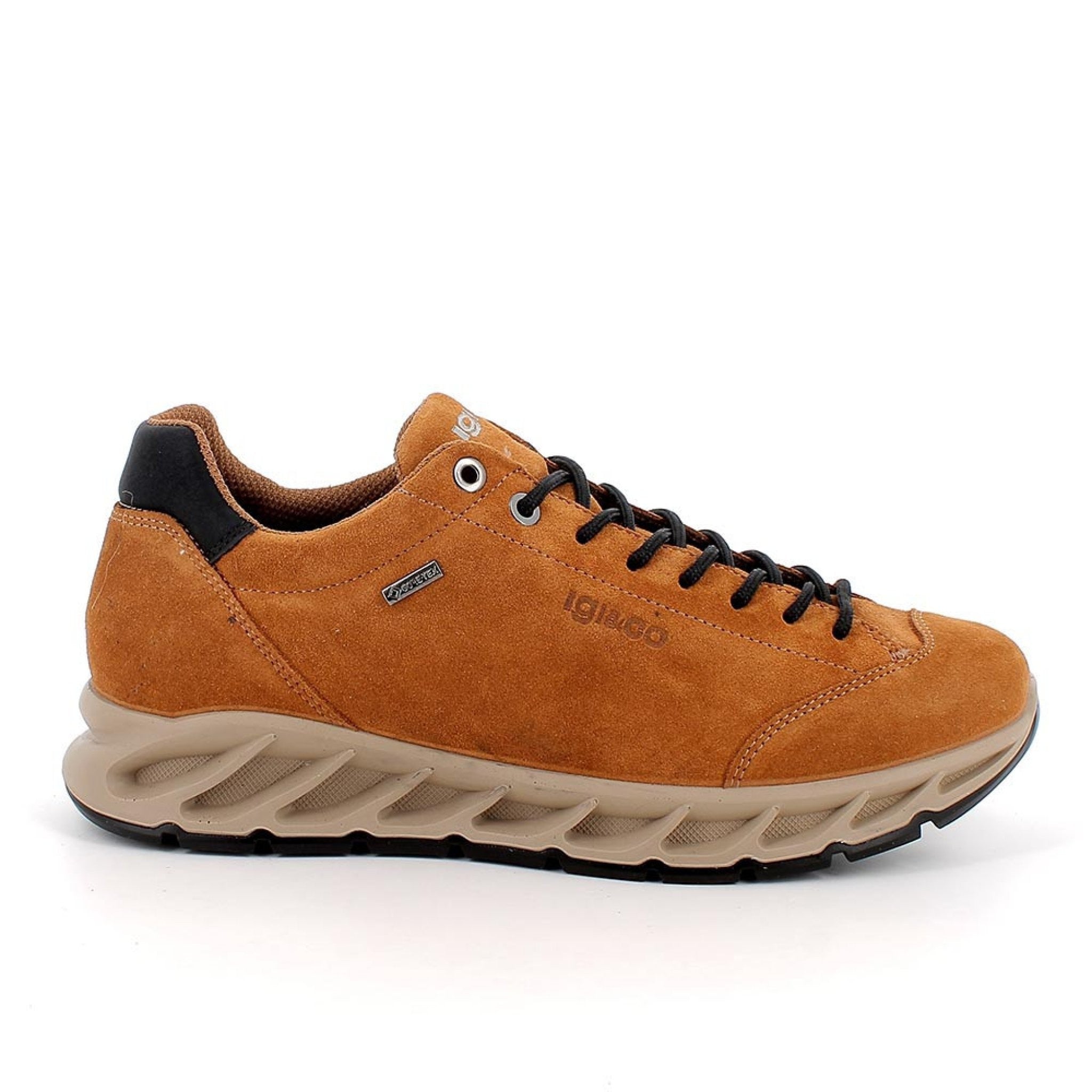 Sneakers gore-tex da donna beige con lacci