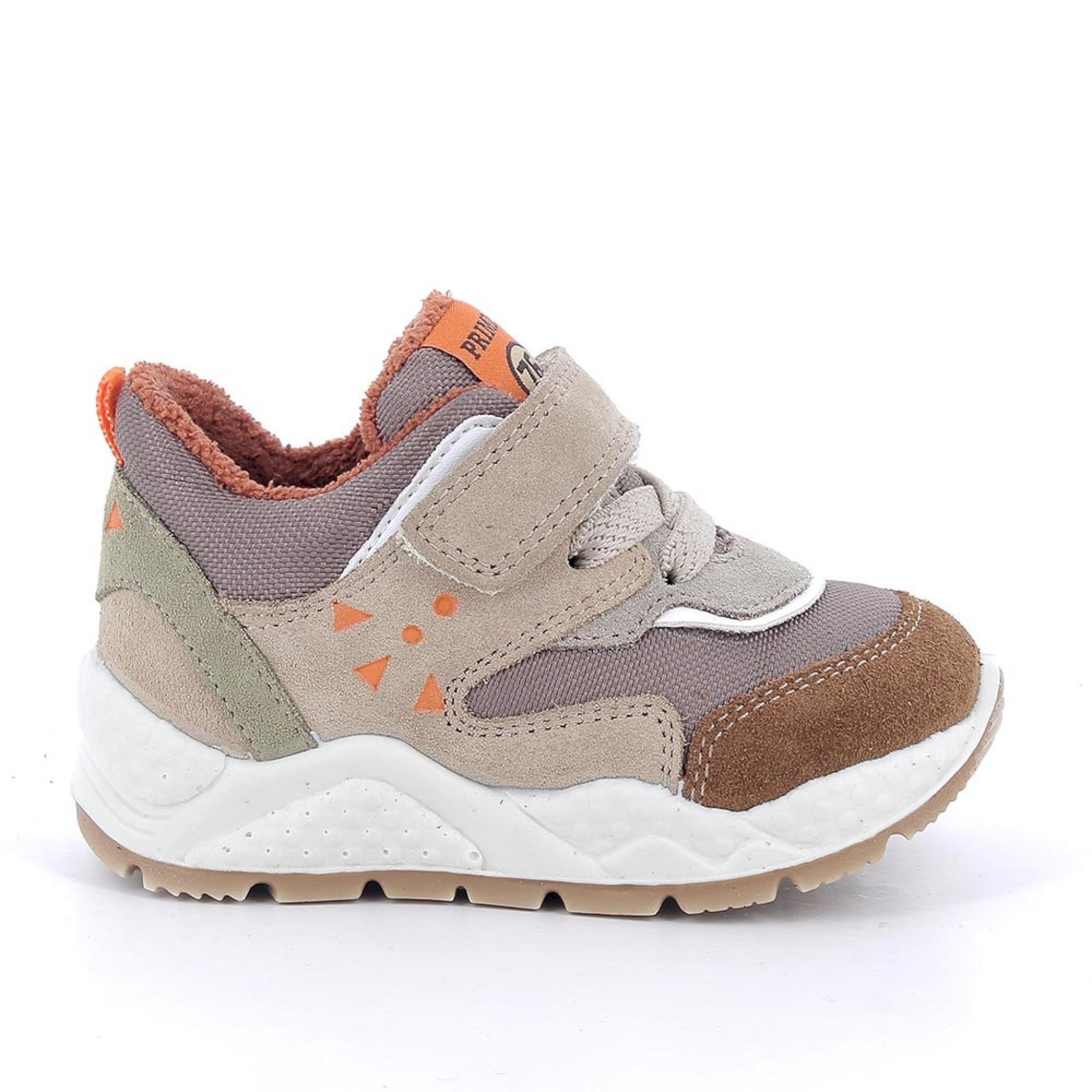 Sneakers da bambina rosa con strap