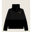 Freddy felpa da donna con fondo e collo alto in velluto