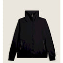 Freddy felpa collo alto da donna in velluto con zip e logo strass