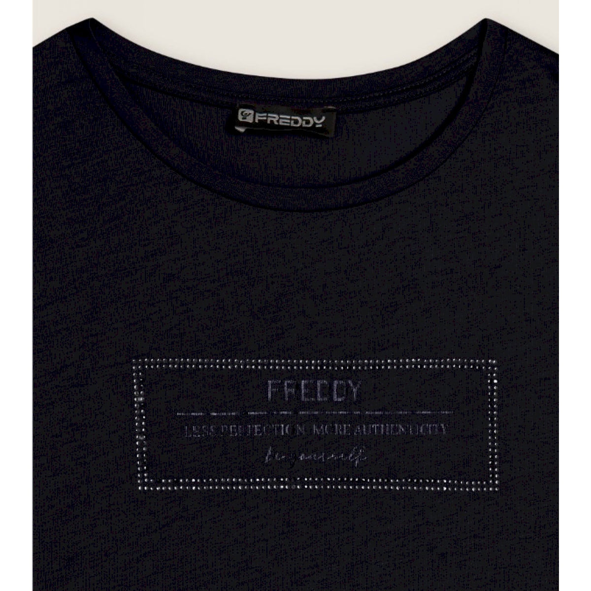 Freddy t-shirt donna lunga con spacchi e grafica brillante