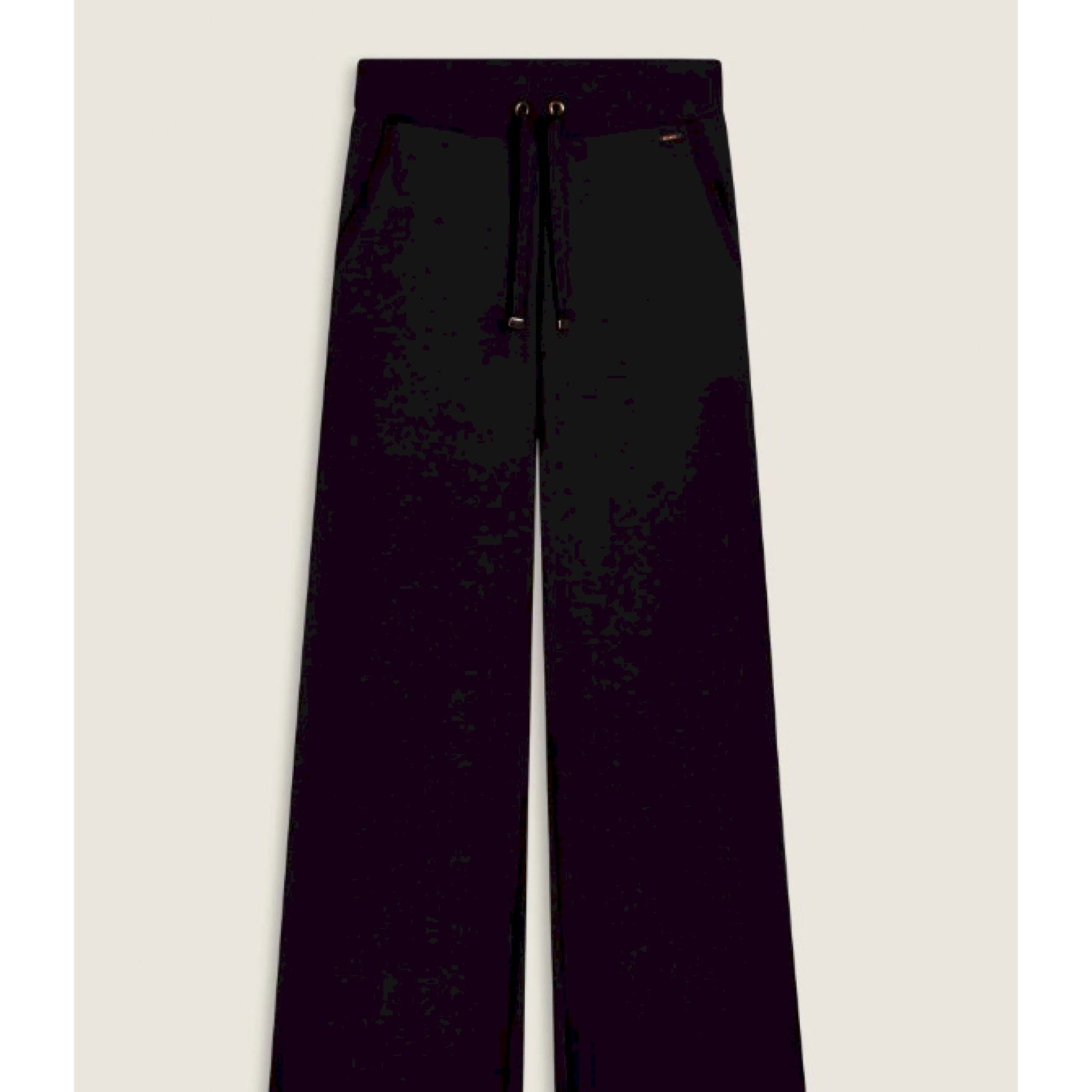 Freddy pantaloni donna wide leg con dettagli micro-trecce
