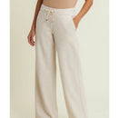 Freddy pantaloni donna wide leg effetto tricot